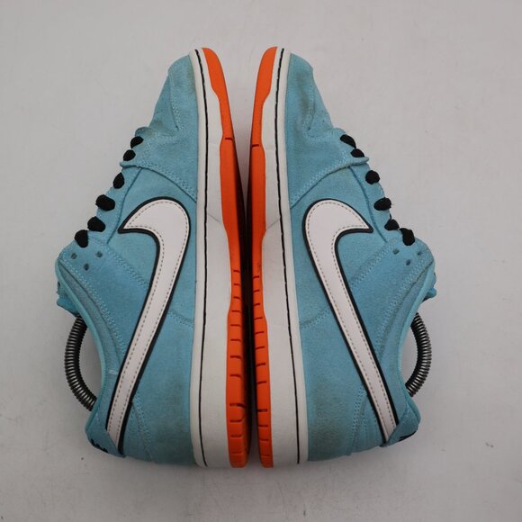 Nike SB Dunk Low Club 58 Gulf Men's 8.5 Blue Orange Suede Sneakers BQ6817-401 - Picture 6 of 9